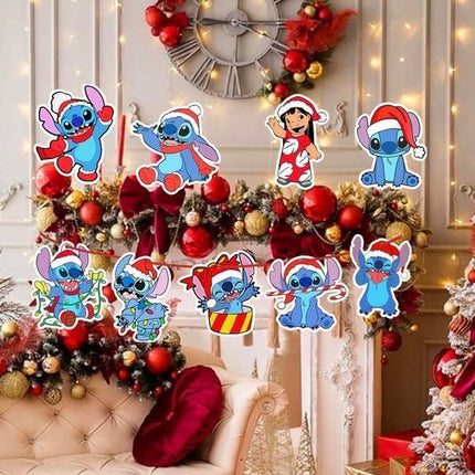 16PCS Christmas Tree Ornaments Decorations Christmas Hanging Ornaments Small Christmas Hanging Ornament for Xmas Tree Party Home Decorations