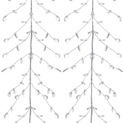 WILLBOND Ice Wire Clear Garland Steel Wire Acrylic Crystal Garland Faux Crystal Bead Garland Tree Bead for Wedding, Birthday Party Decoration (33 ft)