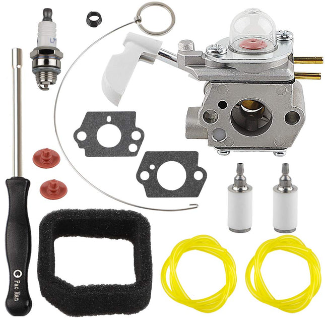 Ferilter 308054114 Carburetor AC04122 Fuel Line Kit for Homelite 308054075 fits 26B Leaf Blower UT09526 with Carburetor Adjusting Tool Air Filter Primer Bulb