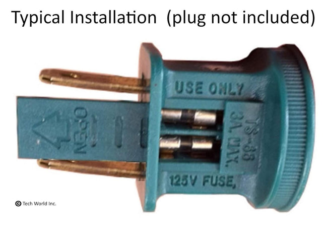 20 Christmas Mini Light Strings Replacement Glass Fuses 3A 3 Amp 110V 125V (20pcs) - size is 3.6 x 10 mm/ 0.14 x 0.39 Inch