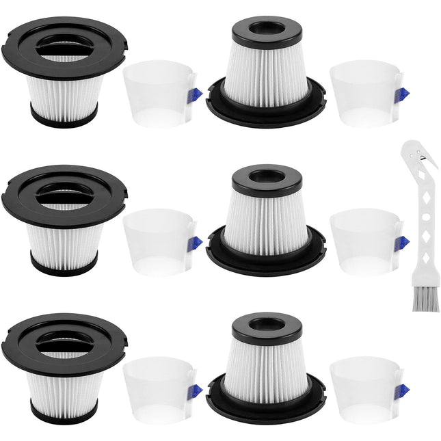 K17 Hepa Filter For Moosoo Cordless Vacuum Compatible With Orfeld Preupdate V20 Cordless Vacuum Cleaner Parts, A18 Nequare Cordless Vacuum Cleaner 18Kpa 6 Pack, Not For Moosoo K17 Pro