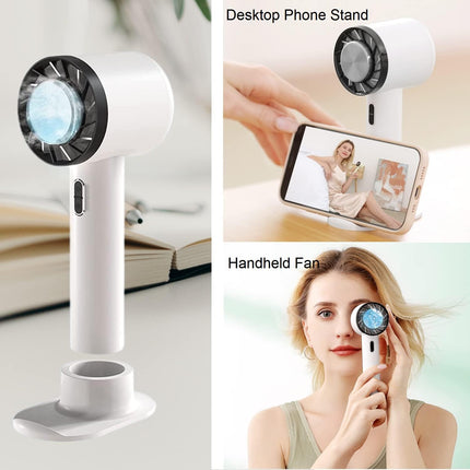 Handheld Cooling Fan Mini Personal Fan Usb Rechargeable Portable Fan Battery Operated 3 Speeds, Cold Compress Cooling Fan Small