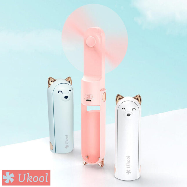 Handheld Mini Fan, 2 In 1 Hand Fan, Small Pocket Mini Fan Rechargeable 2446 Working Hours Power Bank, Personal Fan For Travels