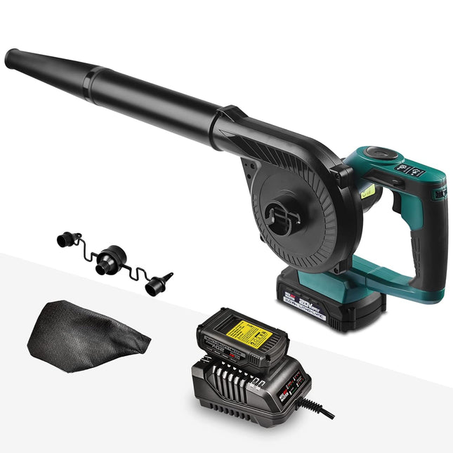 Cordless Leaf Blower, NEU MASTER 2-in-1 Portable leaf Blower & Vacuum with 20V 2.0Ah Lithium Battery & Charger, Electric Leaf Sweeper with 7 Variable Speeds for Blowing Leaf/Clearing Dust & Light Snow