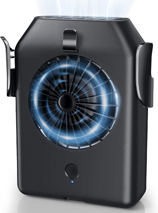 Portable Fan 10000Mah Rechargeable, Stsase Mini Waist With Max 24H Working Time, 3 Speeds 5100Rpm Strong Airflow Wearable