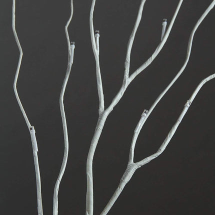 LIGHTSHARE Lighted Tree 4FT 48 LED Lighted Birch Tree for Decoration Inside and Outside, Home Patio Wedding Festival Christmas Decor, Warm White