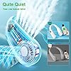 Portable Bladeless Neck Fan Bp521,4 Speeds Cool Wind,Slope Airflow,Visible Digital Display,Size Adjustable,Long Lasting Quick