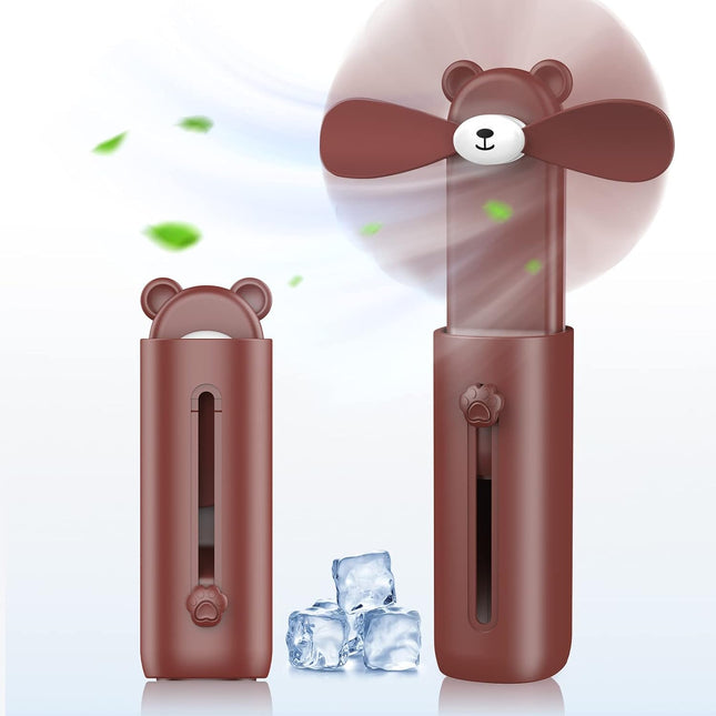 Mini Fan Portable, Portable Handheld Fan For Kids With Soft Blade, Safety Kids Fan Small Fan, Low Noise Personal Fan, Cute Batter