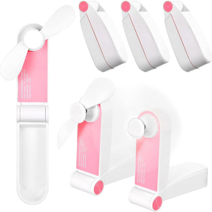 3 Pack Portable Pocket Fans Handheld Mini Fan Portable Foldable Fan Personal Travel Fan Hand Fan Summer Usb Rechargeable Desk Fan