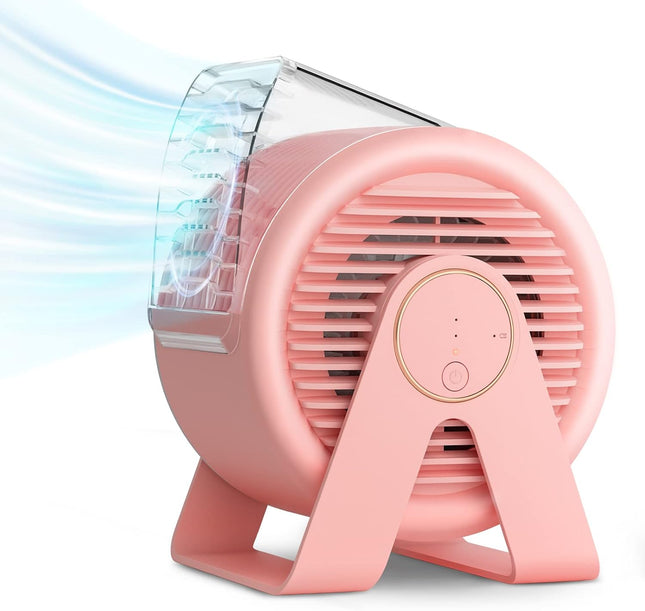 Misby Usb Small Desk Fan, Portable Fans With 3 Speeds Strong Airflow, 5.5 Inch Quiet Table Fan, 60° Rotate Personal Cooling Fan