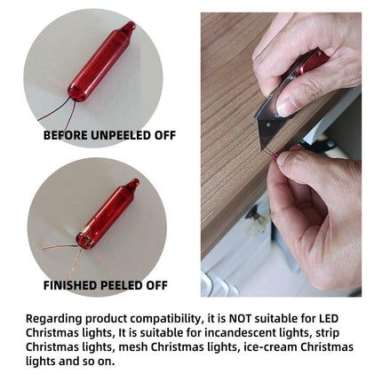 allsun Christmas Light String Tester Non Contact Voltage Finder Meter Light Bulb&Fuse Checker Gun 12-600 V AC Mini Light Repairing Tool, NOT Suitable LED Light String, Blue