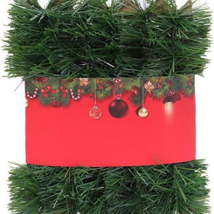 Christmas Garland Decoration, 16.4 Foot Artificial Pine Garland Holiday Decor for Outdoor Indoor Green Greenery Fireplaces Holiday Party Decorations