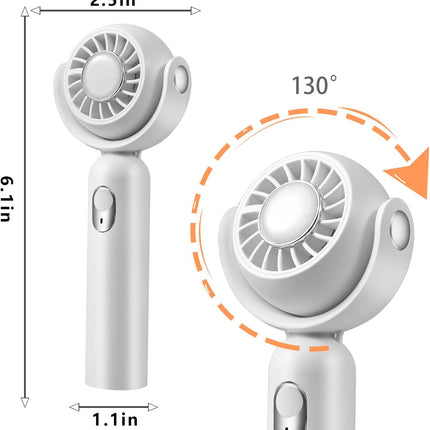 Mini Wearable Handheld Fan Battery Operated Small Portable Neck Fan Speed Adjustable UsbC Rechargeable Powerful Eyelash Fan Pink