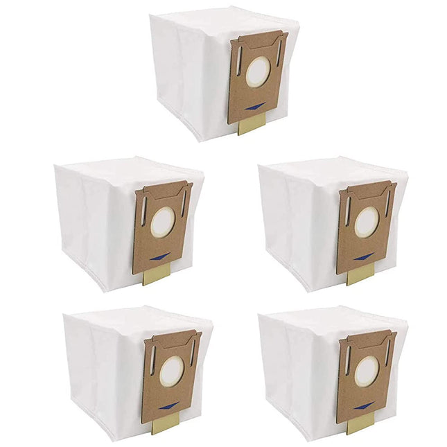 5 Pack Dust Bags For Yeedi Vac Yeedi Vac 2 Pro Station,For Ecovacs Deebot Ozmo T8 Aivi T8 Max And T8 Seriesn8 Pro Plus N8 Pro Vacuum Cleaner Robot Accessories Parts