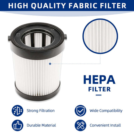 Filter Compatible With Fabuletta Fsv001, Fsv101, Girnoor G160&G165, Afoddon A300, Lubluelu 202, Oraimo Osv102, Besswin W26, Vaclife Vl732 206, Nequare Vacuum S181 Stick Vacuum