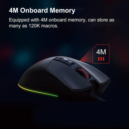 Bloody ES9Pro FPS RGB Gaming Mouse, PMW3389 Chip, 16000 CPI, 2000Hz Report Rate, 400IPS, 4M Onboard Memory, Fully Programmable with Advanced Preset Macros