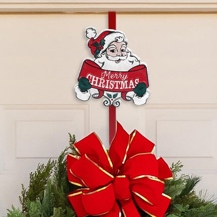 All Chic Christmas Wreath Hangers for Front Door with Christmas Santa Hanger Hook for Christmas Decor Over The Door Wreath Hanger Front Door