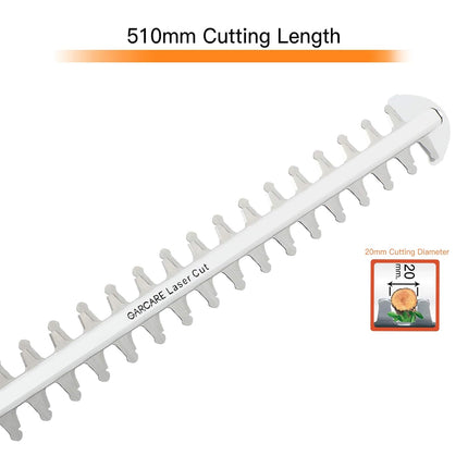 GARCARE 2-in-1 Pole Hedge Trimmer Corded 4 Amp 20" Electric Dual-Action Hedge Trimmer Branch Cutter Lightweight Lawn and Garden Landscaping