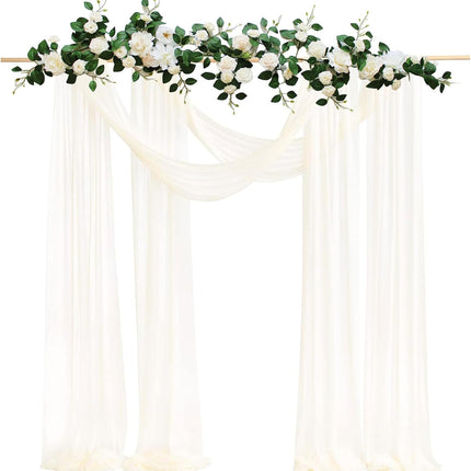 Artificial Flowers Eucalyptus Garland with Flowers 6FT Fall Flowers,Wedding Arch Flowers,Wedding Table Garland,Flocked garland, Wedding Decorations,garland christmas decorations ( white)
