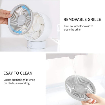 Smartdevil Usb Desk Fan, Small Personal Desktop Table Fan With Strong Wind, Quiet Operation Portable Mini Fan For Home Office Bed