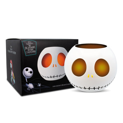 Disney The Nightmare Before Christmas Jack Skellington LED Flickering Flameless Candle With Automatic Timer Officially Licensed Collectible