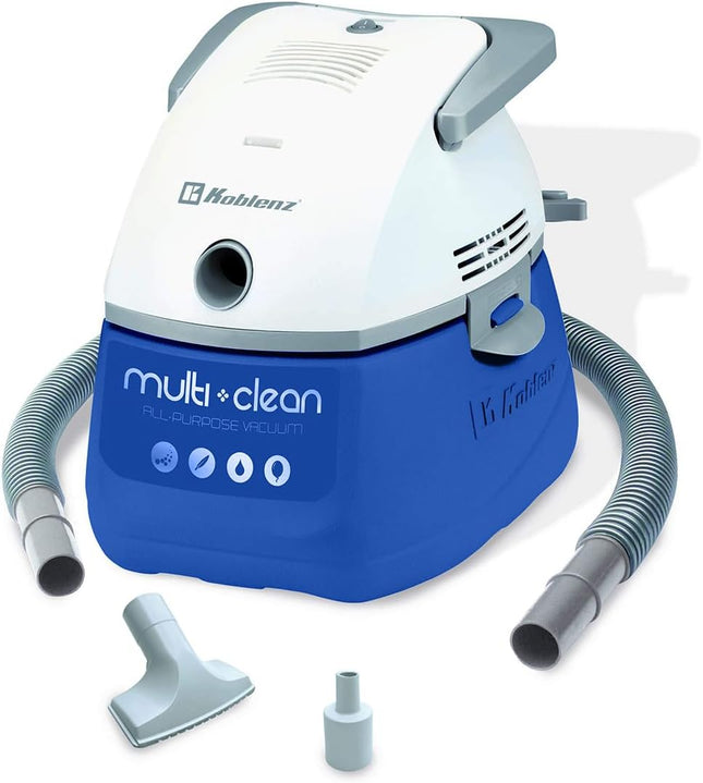 Koblenz Wd402 Kg4 Portable Wetdry Vacuum Cleaner, 3 Gallon Tank, White+Blue