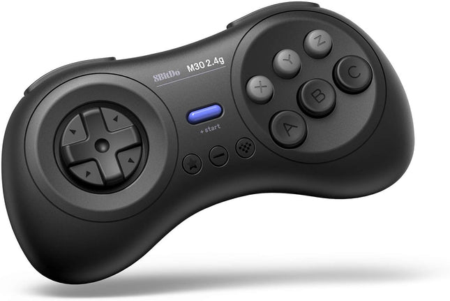 8Bitdo M30 2.4G Wireless Gamepad for the Original Sega Genesis and Sega Mega Drive - Sega Genesis,Black