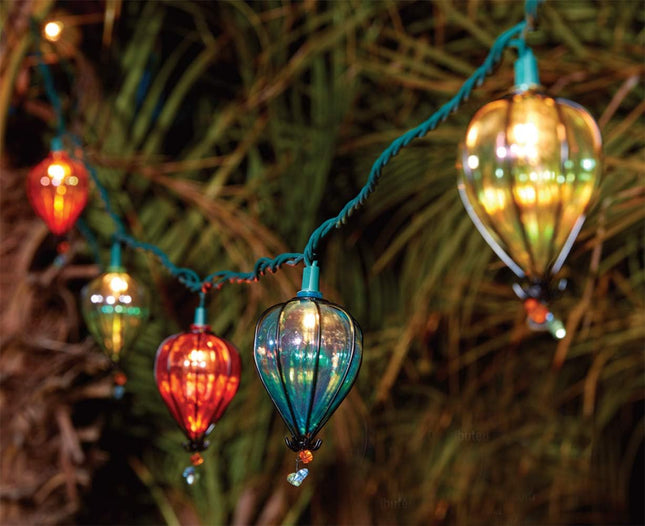 11FT String Lights with 10 Bulbs, Multicolor Backyard Patio Decor Lights, Connectable Hanging UL Listed Fairy Lights Indoor Outdoor for Christmas Party Wedding Tents (1pcs)