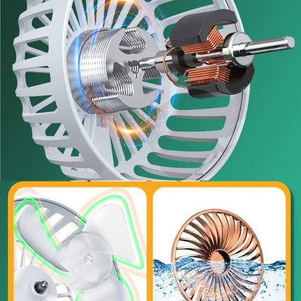 Handheld Fan, Portable Fan Usb Rechargeable With 3 Speeds, Battery Operated Electric Powered Mini Fan Foldable Desktop Fans With