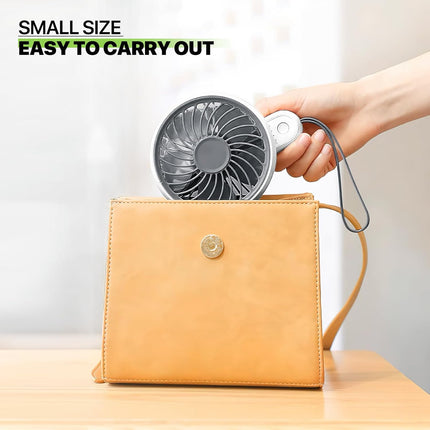 Magshion 3Inch Battery Operated Rechargeable Fan Portable Handheld Personal Fan