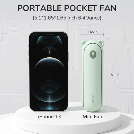 Jisulife Handheld Fan With 4500 Mah Powerbank Max 46 Hours Runtime,Pocket Fan Portable Battery Operated Or Usb Powered Folding
