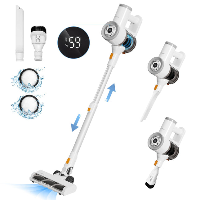 Lydsto Cordless Vacuum Cleaner, 6In1 20Kpa Powerful Suction Stick Vacuum With Smart Led Display, Up To 35 Min Runtime, Powerful Cordless Vacuum For Hardwood Floors,V11 Max