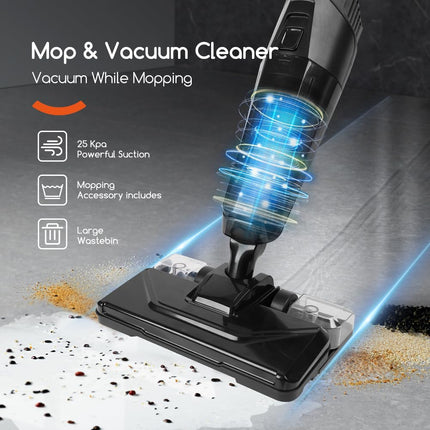 Stick Vacuum Cleaner Handheld Vac Powerful Wet Dry Vacuum Electric Mop For Hardwood, Tile,Marble And Carpet Cleaning Corded Cleaning Tool