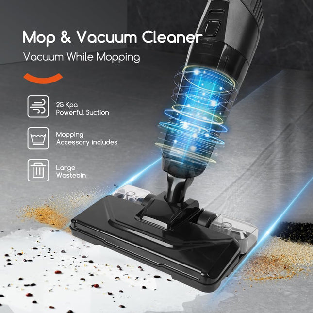 Stick Vacuum Cleaner Handheld Vac Powerful Wet Dry Vacuum Electric Mop For Hardwood, Tile,Marble And Carpet Cleaning Corded Cleaning Tool