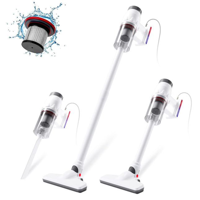Corded Vacuum Cleaner, Handheld 5In1 Stick Lightweight Vacuum Broom Car Vacuum For Pet Hair Hardwood Floor Cat Litter Carpet Mattress Cleaning
