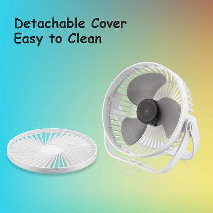 Usb Desk Fan, 6 Inch Fan 3 Quiet Speeds, Strong Airflow, Mini Portable Table Fan Usb Powered, Personal Cooling Fan, Desktop
