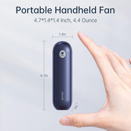 Jisulife Portable Handheld Fan, Mini Rechargeable Hand Fan, Small Battery Operated 1421Hrs, Personal Usb Foldable Fan, Pocket Fan