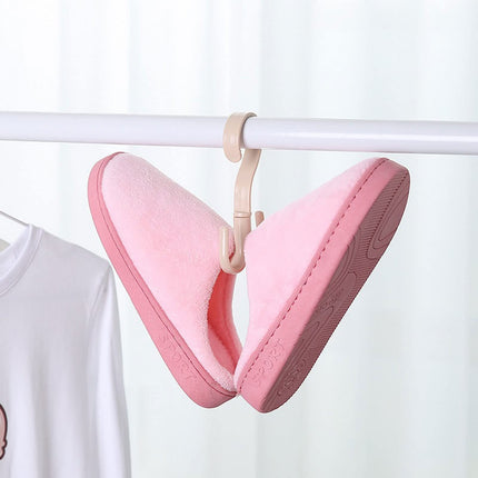 SFALCI Hooks for hanging Four-Claw Hook Multi-Functional Multi-Purpose Movable Hook Rotatable Hanging Bag Hat Scarf Dormitory Storage Punch-Free(Pink)