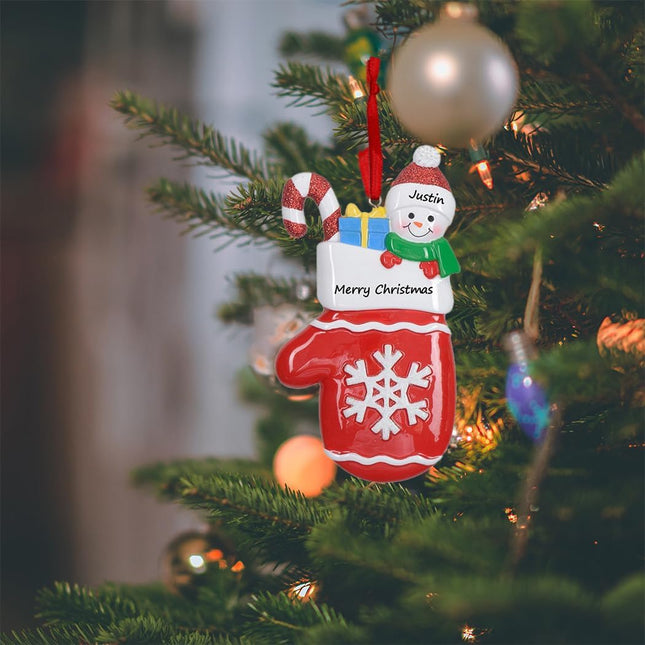 MAXORA Personalized Baby Christmas Stocking Ornament - Baby’s First Christmas Tree Ornament - Baby Ornament, born Ornament, Baby Shower Keepsake