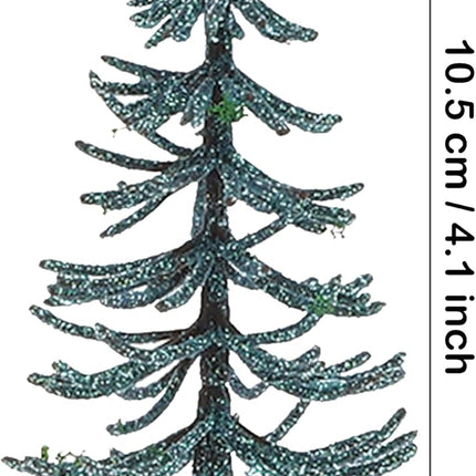 5 Kinds Mini Christmas Trees Pine Trees Artificial Tree Powder DIY Building Sandbox Landscape Decoration Home Winter Table Party Craft