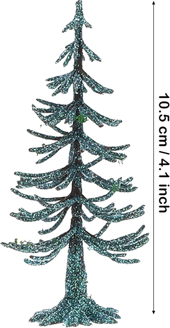 5 Kinds Mini Christmas Trees Pine Trees Artificial Tree Powder DIY Building Sandbox Landscape Decoration Home Winter Table Party Craft