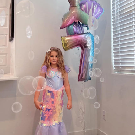 Decor365 6 Strings Under The Sea White Bubble Garlands Little Mermaid Birthday Party Decorations Bubble Under Water Bday Hanging Streamer Beach Banner Underwater Backdrop Kids Ocean Party Supplies