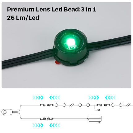 Permanent Outdoor Lights, 100ft with 72 LED Eaves Lights IP67 Waterproof, Smart RGB Outdoor Lights with 54 Scene Modes, Music Sync Work with Alexa Google for Halloween Christmas Decor Party Home Decor