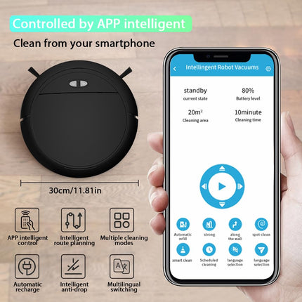 Uniqus Jec'S Robotic Vacuum Cleaner With 4000Pa Cyclone Suction, Appvoicewifi Remote Control, 360 Cleaning, Automatic Selfcharging Robotic Vacuum, Scheduled Cleaning, Black