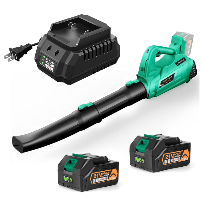 EKACO Leaf Blower - 320CFM 180MPH 21V Leaf Blower Cordless with 1.8A Charger