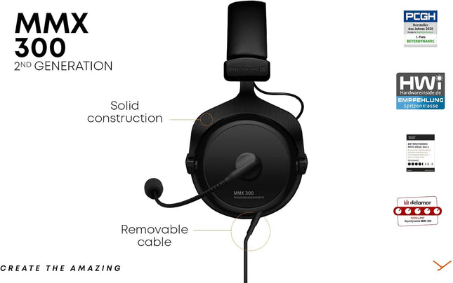 beyerdynamic MMX 300 (2nd Generation) Premium Gaming Headset