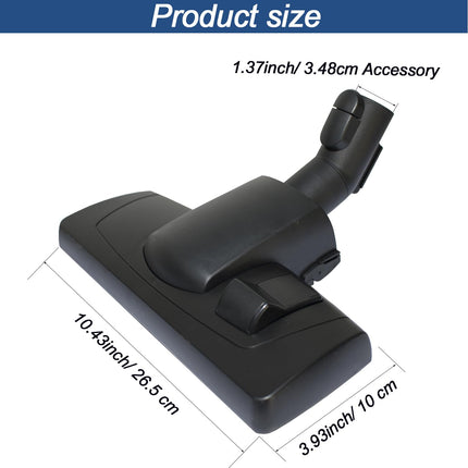 Vacuum Head Compatible With Miele Vacuum Cleaners Works On Lowpile Carpets And All Smooth Floors 35Mm Vacuum Floor Brush And Carpet Attachment Hardwood Floor Attachment
