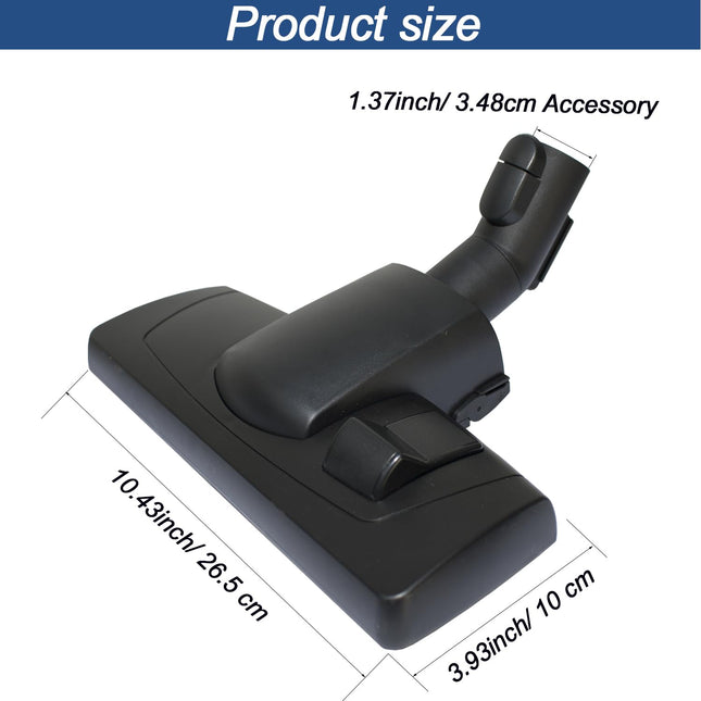 Vacuum Head Compatible With Miele Vacuum Cleaners Works On Lowpile Carpets And All Smooth Floors 35Mm Vacuum Floor Brush And Carpet Attachment Hardwood Floor Attachment