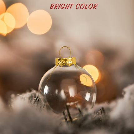 60 Pieces Round Ornament Cap for Porcelain Ceramic or Glass Christmas Ornaments 1/2 inch or 3/4 inch Silver/Gold Christmas Hangers Caps (Gold, 3/4 inch)