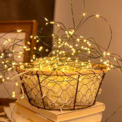 Fairy Lights Plug in,400FT 1200 LEDs Waterproof String Lights,Green Copper Wire,LED Lights Stirp with Remote 8Modes for Indoor Outdoor Christmas Wedding Birthday Patio Garden Decor,Warm White